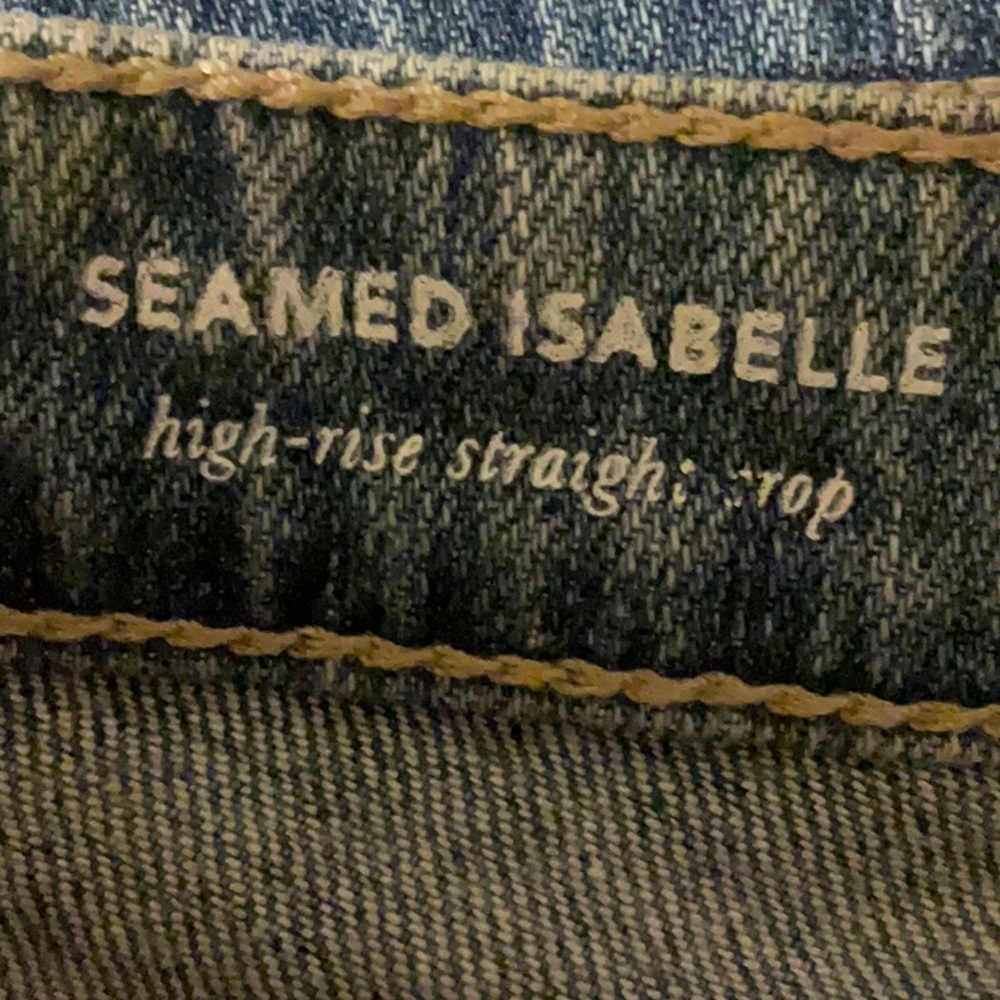 AG Adriano Goldschmied Seamed Isabelle High Rise Straight Crop Jean size 29R - Picture 4 of 10